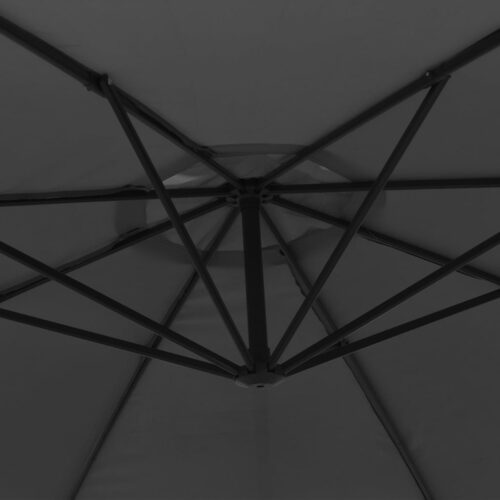 Cantilever Umbrella with Aluminium Pole 350cm Anthracite - Image 7