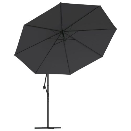 Cantilever Umbrella with Aluminium Pole 350cm Black - Image 4