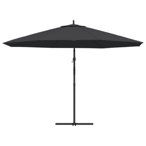Cantilever Umbrella with Aluminium Pole 350cm Black - Image 5