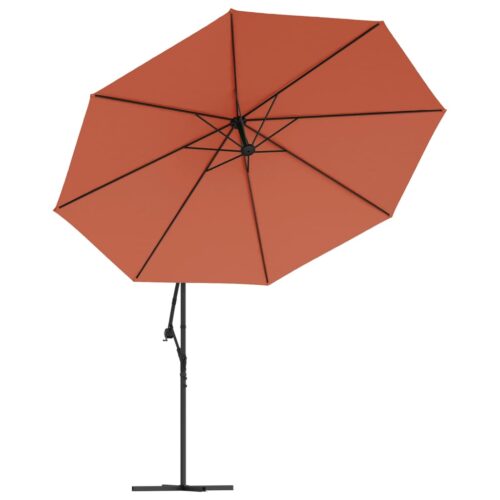 Cantilever Umbrella with Aluminium Pole 350cm Terracotta - Image 4