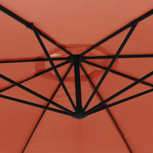Cantilever Umbrella with Aluminium Pole 350cm Terracotta - Image 7