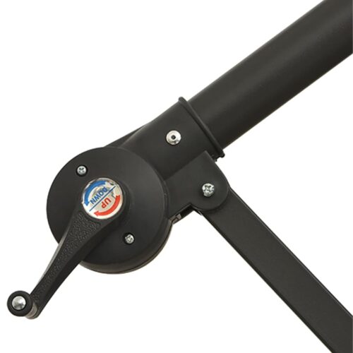 Cantilever Umbrella with LED Lights Steel Pole 300cm Black - Image 10