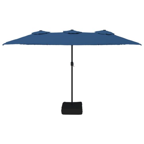 Double-Head Parasol Azure Blue 449x245cm - Image 3
