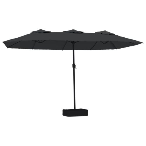 Double-Head Parasol Black 449x245cm
