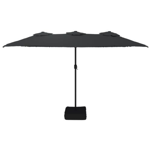 Double-Head Parasol Black 449x245cm - Image 3
