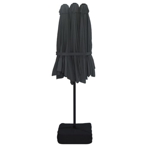 Double-Head Parasol Black 449x245cm - Image 5