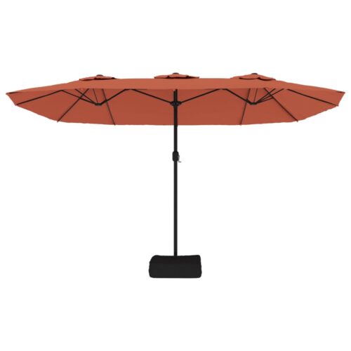 Double-Head Parasol Terracotta 449x245cm - Image 4