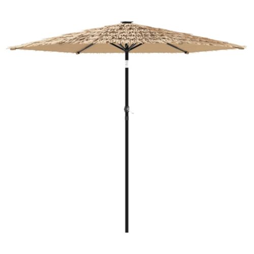 Garden Parasol with Steel Pole Brown 268x268x226cm