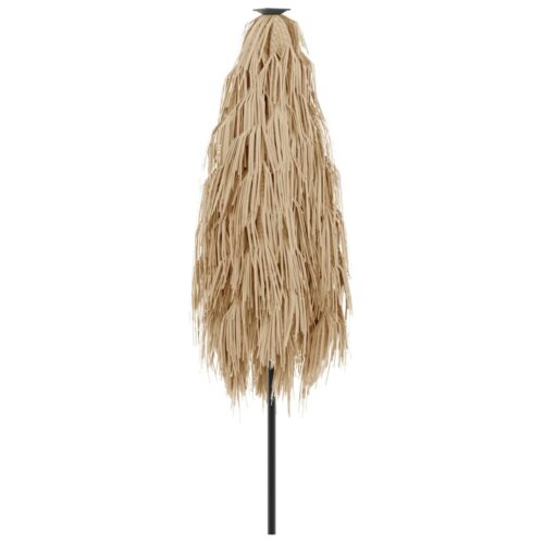 Garden Parasol with Steel Pole Brown 268x268x226cm - Image 6