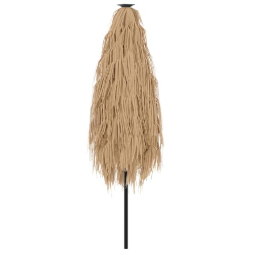 Garden Parasol with Steel Pole Brown 288x288x225cm - Image 6
