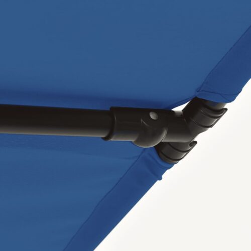Outdoor Parasol with Aluminium Pole 180x110cm Azure Blue - Image 9