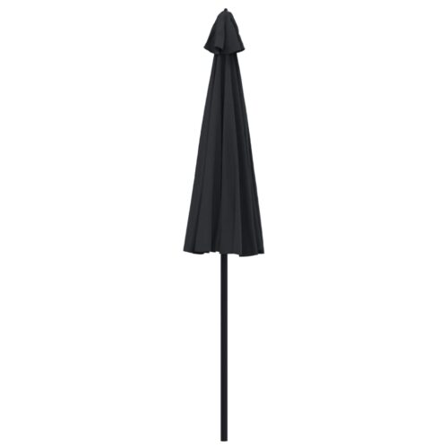 Outdoor Parasol with Aluminium Pole 270cm Black - Image 4