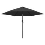 Outdoor Parasol with Metal Pole 300cm Anthracite
