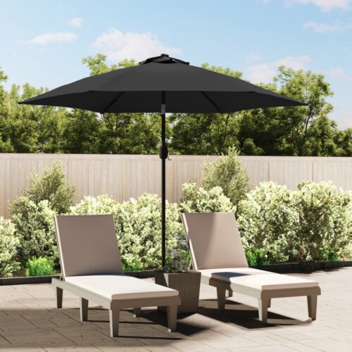 Outdoor Parasol with Metal Pole 300cm Anthracite - Image 2