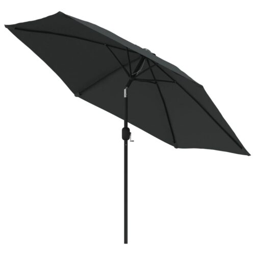 Outdoor Parasol with Metal Pole 300cm Anthracite - Image 3