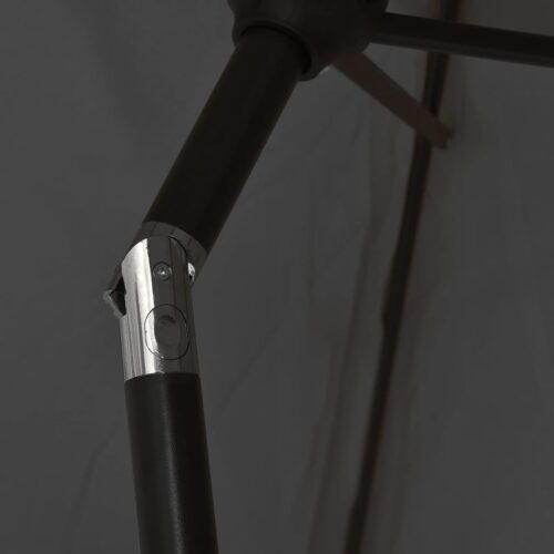 Outdoor Parasol with Metal Pole 300cm Anthracite - Image 6