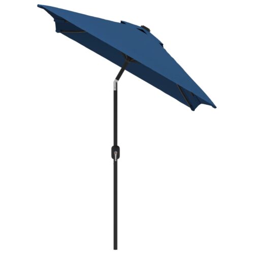 Outdoor Parasol with Metal Pole 300x200cm Azure - Image 3