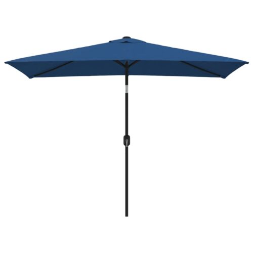 Outdoor Parasol with Metal Pole 300x200cm Azure - Image 9