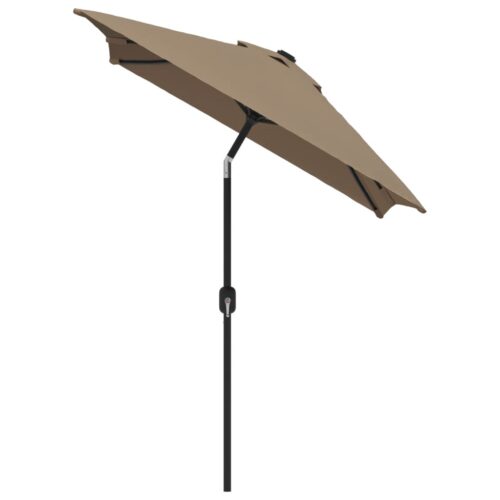 Outdoor Parasol with Metal Pole 300x200cm Taupe - Image 3