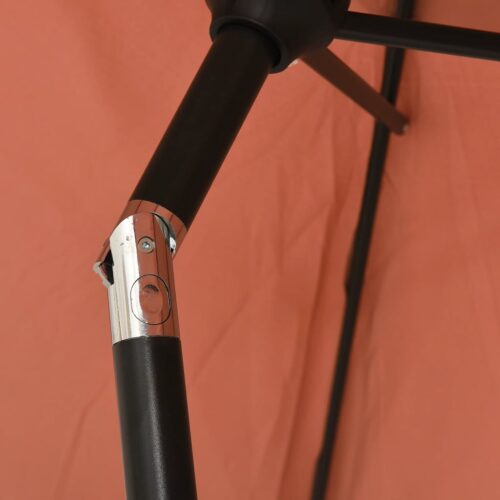 Outdoor Parasol with Metal Pole 300x200cm Terracotta - Image 6