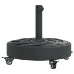 Parasol Base with Wheels for 38/48mm Poles 27kg Round