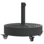 Parasol Base with Wheels for 38/48mm Poles 27kg Round
