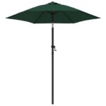 Parasol Green 200x224cm Aluminium