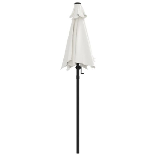 Parasol Sand White 200x224cm Aluminium - Image 4