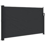 Retractable Side Awning Black 120x300cm
