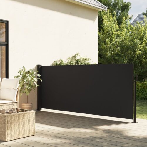 Retractable Side Awning Black 120x300cm - Image 2