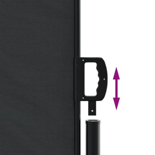 Retractable Side Awning Black 120x300cm - Image 6