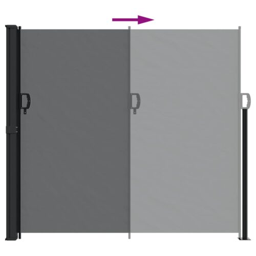 Retractable Side Awning Black 180x600cm - Image 5
