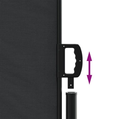 Retractable Side Awning Black 180x600cm - Image 6