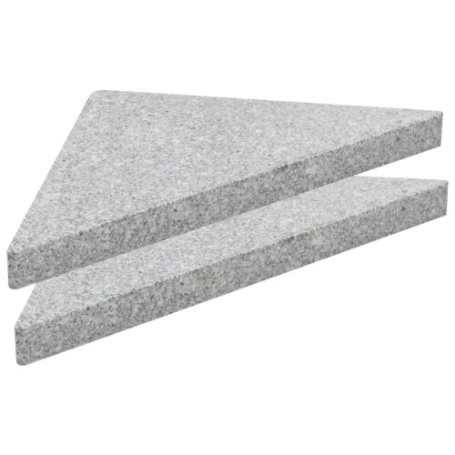 Umbrella Weight Plate Granite 15 kg Triangular Grey - Image 7
