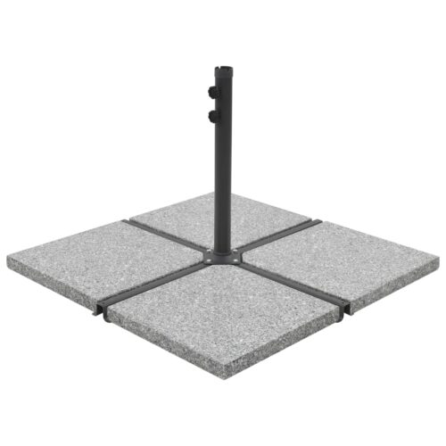 Umbrella Weight Plates 4pcs Grey Granite Square 100kg - Image 2