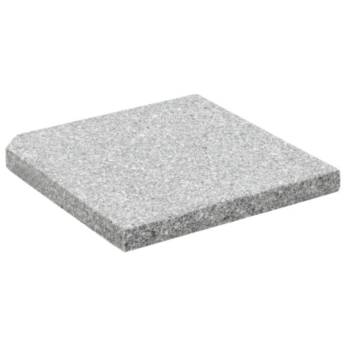 Umbrella Weight Plates 4pcs Grey Granite Square 100kg - Image 4