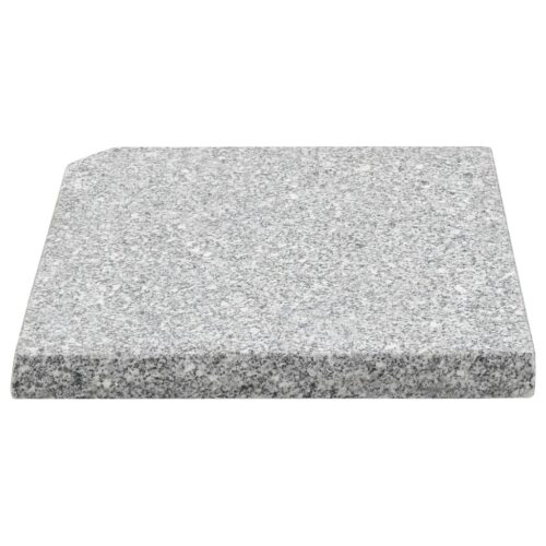 Umbrella Weight Plates 4pcs Grey Granite Square 100kg - Image 5