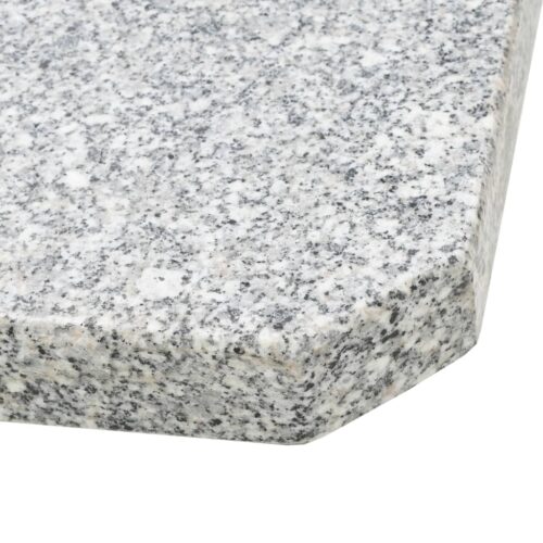 Umbrella Weight Plates 4pcs Grey Granite Square 100kg - Image 7
