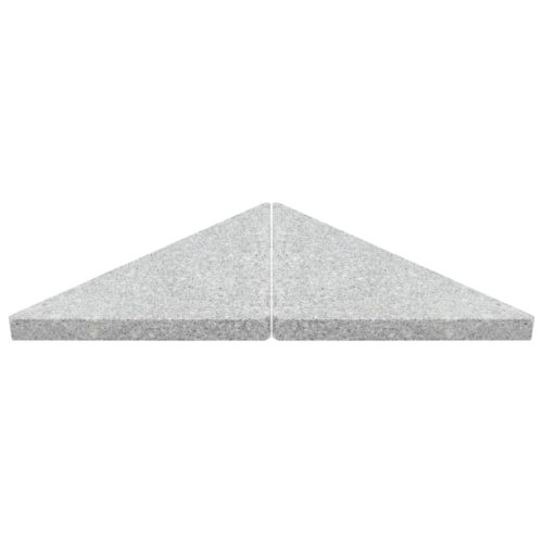 Umbrella Weight Plates 4pcs Grey Granite Triangular 60 kg - Image 5