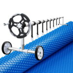 Aqua Buddy Pool Cover 600 Micron 6.5x3m w/ Roller 5.55m Swimming Pools Solar Blanket
