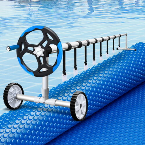 Aqua Buddy Pool Cover 600 Micron 6.5x3m w/ Roller 5.55m Swimming Pools Solar Blanket - Image 7