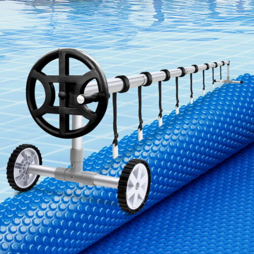 Aqua Buddy Pool Cover 600 Micron 7x4m w/ Roller 4m Swimming Pools Solar Blanket - Image 7