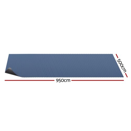 Aqua Buddy Pool Cover 600 Micron 9.5x5m Swimming Pool Solar Blanket Blue Black - Image 2