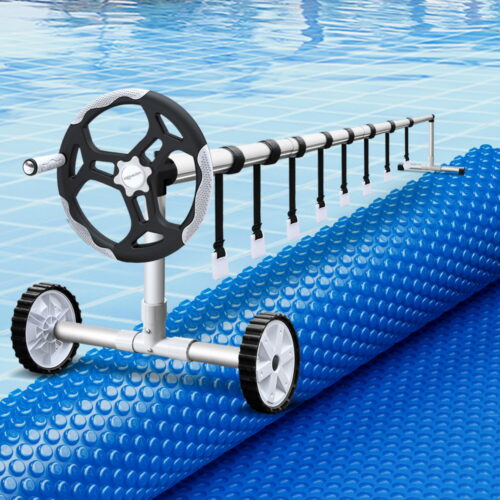 Aqua Buddy Pool Cover 600 Micron 7x4m w/ Roller 5.55m Swimming Pools Solar Blanket - Image 7