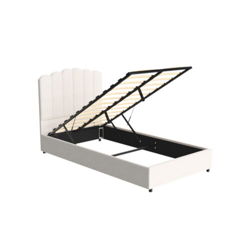 Artiss Bed Frame King Single Size Boucle FION - Image 3