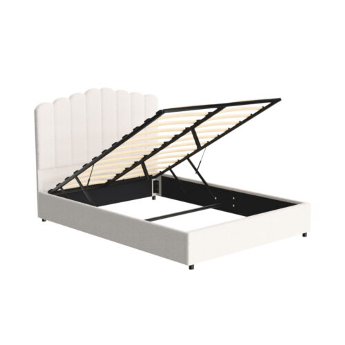 Artiss Bed Frame Double Size Boucle FION - Image 3