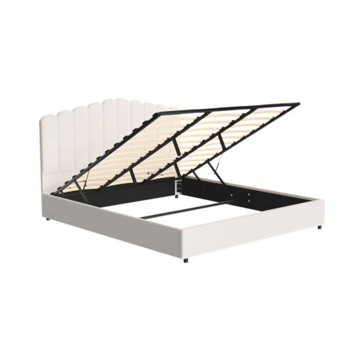 Artiss Bed Frame King Size Boucle FION - Image 3