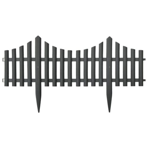 Lawn Edgings 17pcs Anthracite 1000cm Polypropylene - Image 3