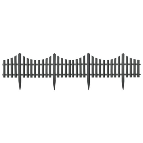 Lawn Edgings 17pcs Anthracite 1000cm Polypropylene - Image 4