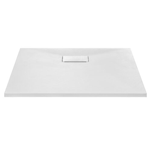 Shower Base Tray Bathroom Floor Trays SMC White 90x80cm - Image 3
